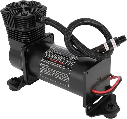 cciyu Bomba de compresor de aire portátil de 200 PSI, compresor de aire portátil de 12 V CC, inflador de neumáticos, kit de compresor de suspensión