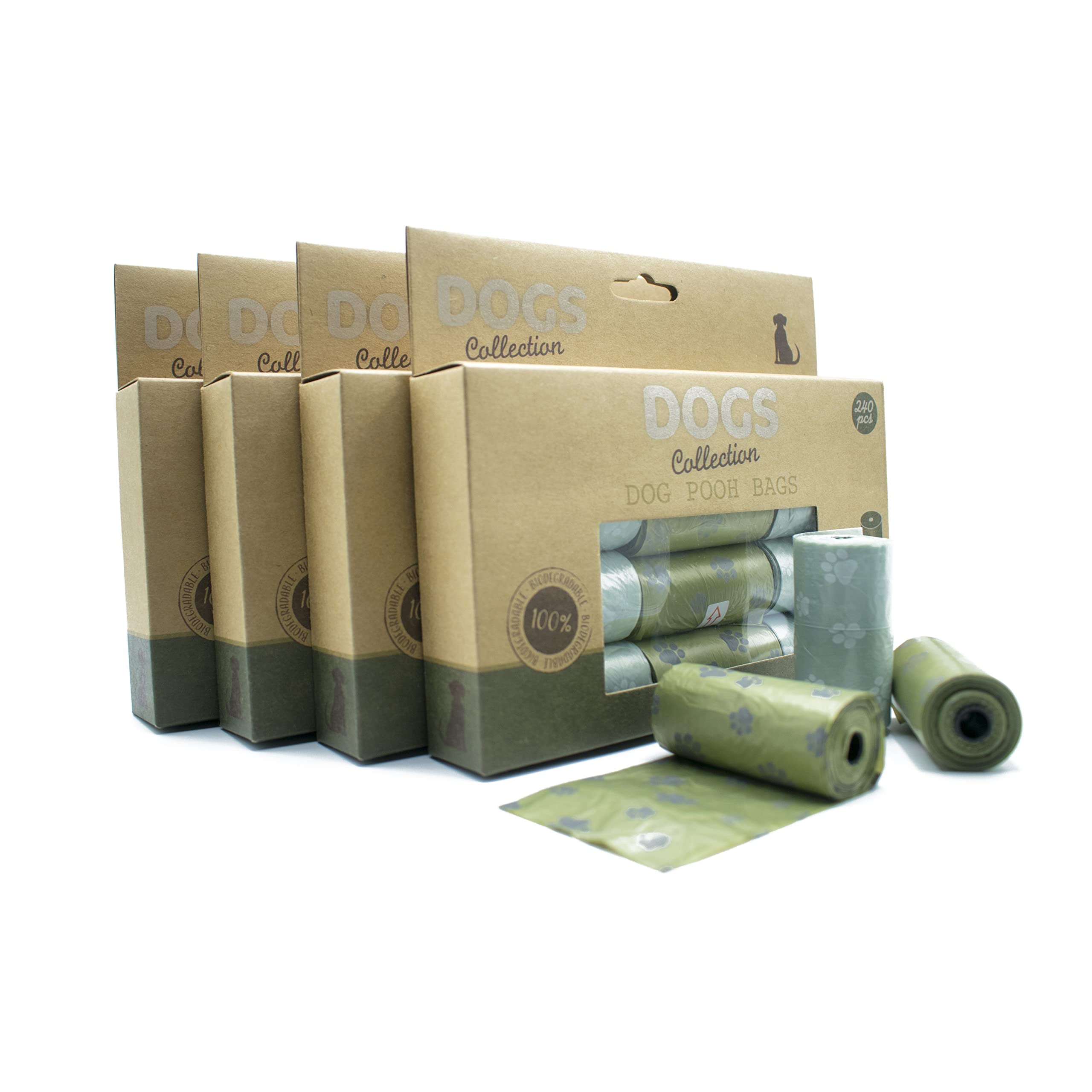 Original OrganicsDog Poo Bags Biodegradable Premium Quality, 100% Strong Leak Proof (240 bags)