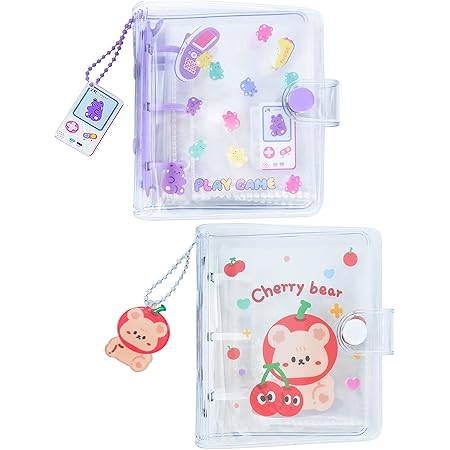 Album Fotografico Mini 40 Tasche SURALIN - Porta Foto Cuore Cavo Per Kpop Collezione (Lavanda) - Foto 8