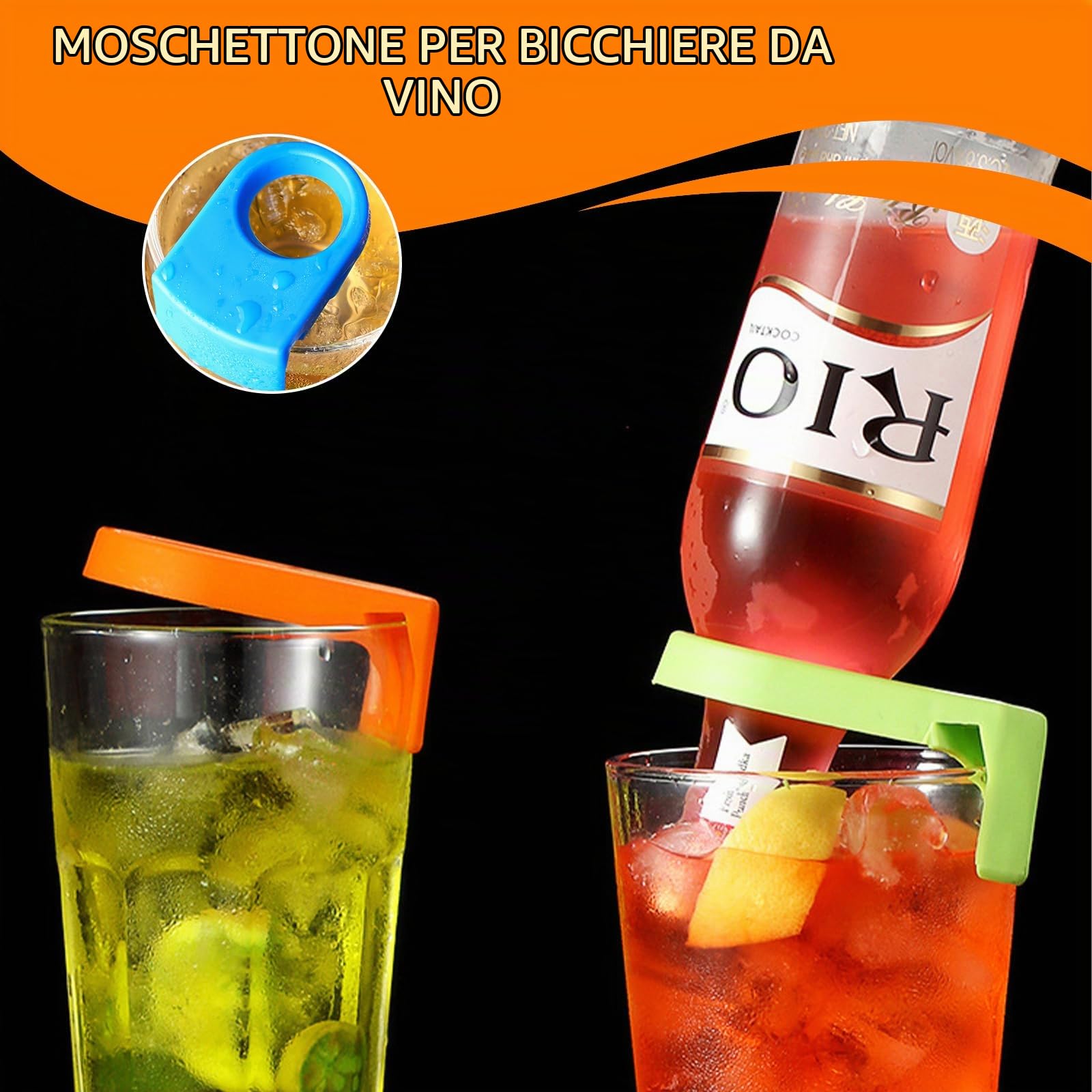9 Pezzi Fermagli in Plastica Bottiglia Bottiglia di Birra Fibbie | Drink Clip Bevande Clips Bottiglia Porta Porta Birra Cocktail Snap Fermagli per Bevande per Bar Home Cucina Party