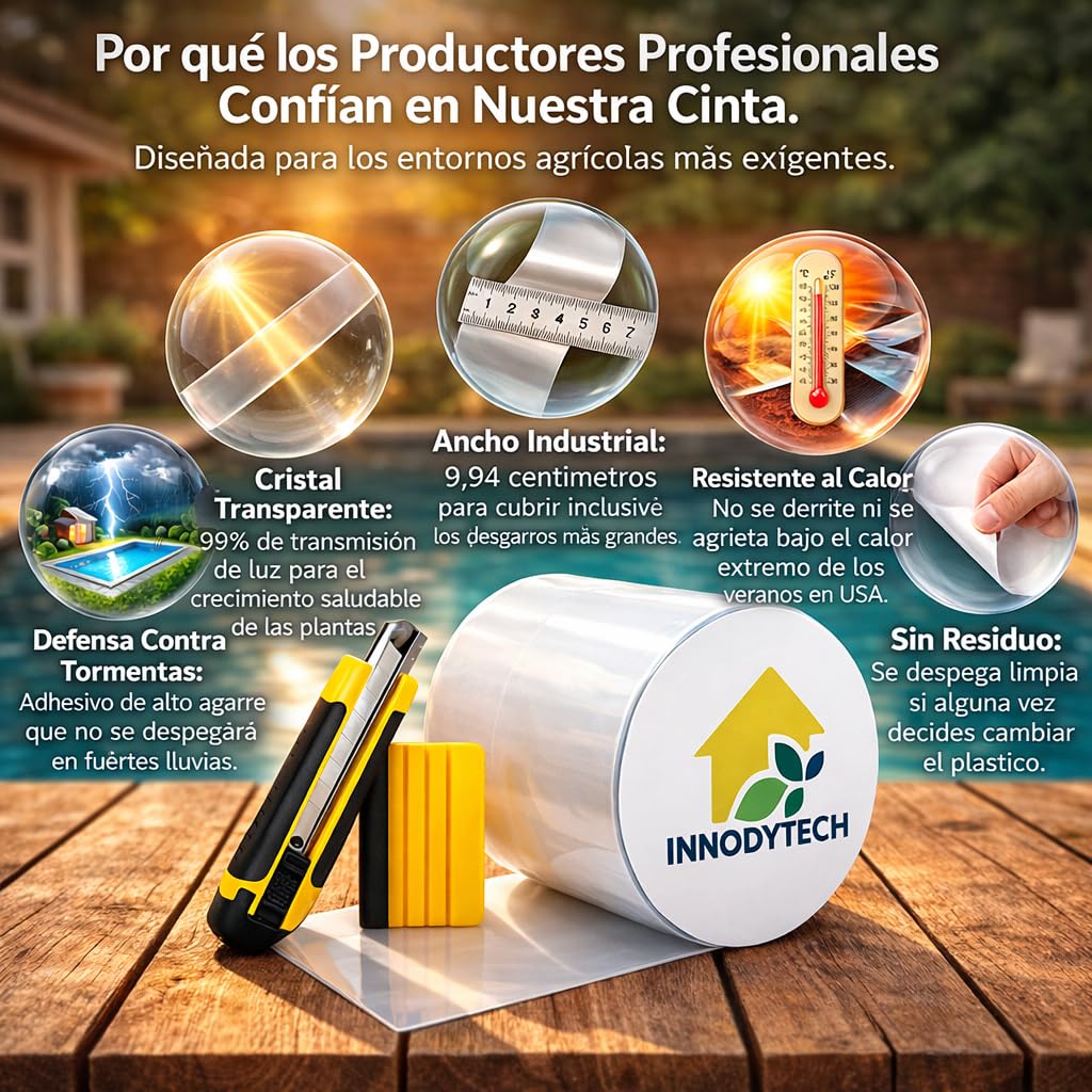 Cinta impermeable autoadhesiva (10 cm x 1,5 m), cinta adhesiva impermeable de PVC, sellador fugas agua ideal para hogar, jardín o camping, repara fugas, grietas y roturas en segundos sin esfuerzo