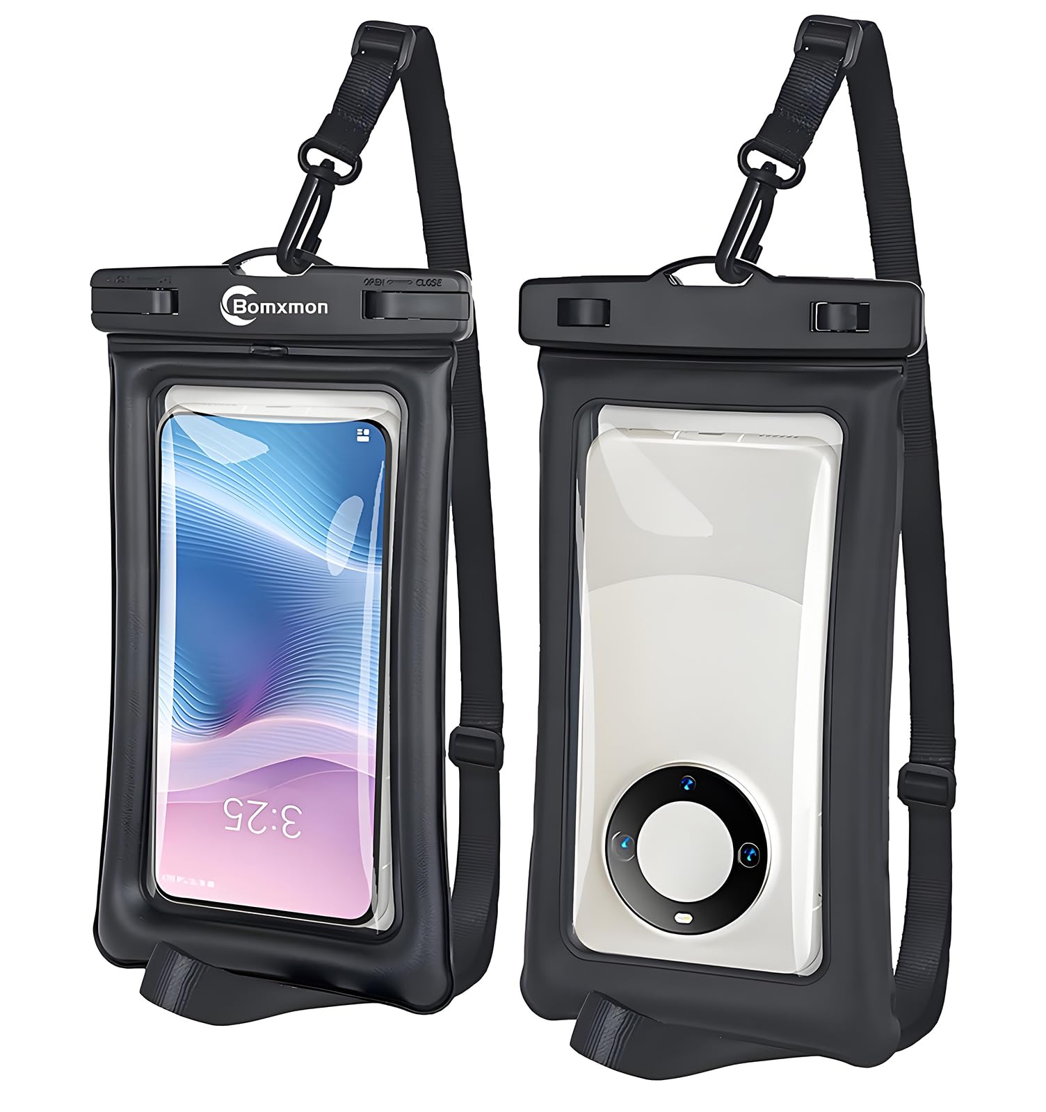 2 Packs Waterproof Phone Pouch Case, IPX8 Underwater Waterproof Cellphone Dry Bag with Detachable Lanyard for iPhone, Samsung and All 4-7.5" Mobile