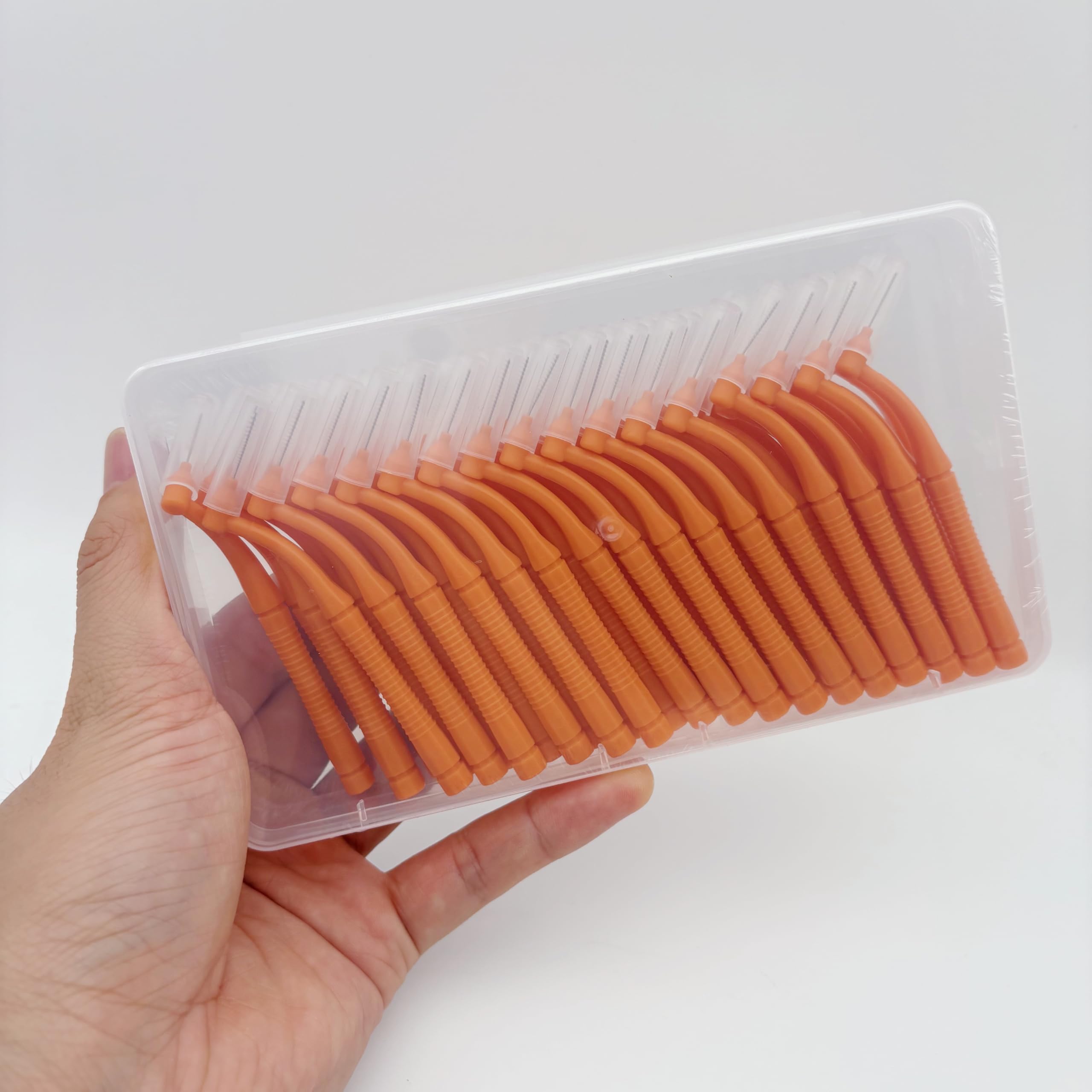 50 Pcs Interproximal Brush Gum Interdental Brushes L Angle Reusable Dental Cleaners Brushes Disposable Oral Dental Hygiene Brush