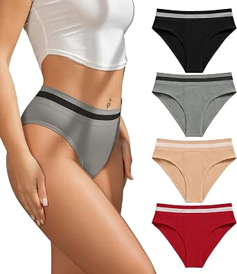 Bragas Hipster SHARICCA Para Mujer - Pack Variado, Sin Costuras, Tela Suave Y Transpirable, Algodón En La Entrepierna