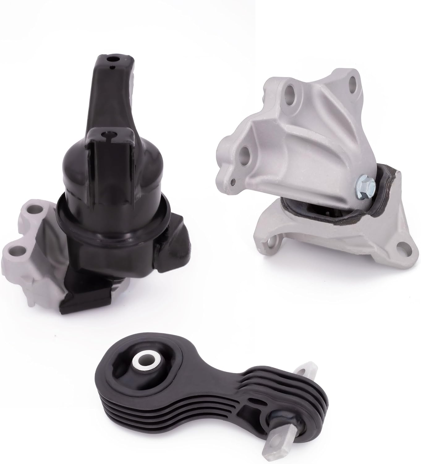 3PCS Engine Motor Mount and Transmission Mount Set Compatible with 2012 2013 Honda Civic Sedan /Coupe Automatic Transmission Replace# A65087, A65021, A65048
