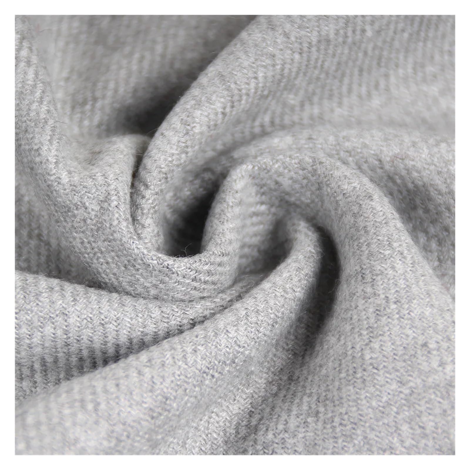 Sciarpa da uomo tinta unita invernale classica in cashmere caldo e morbido, scialle con nappe, scaldacollo Sciarpa invernale