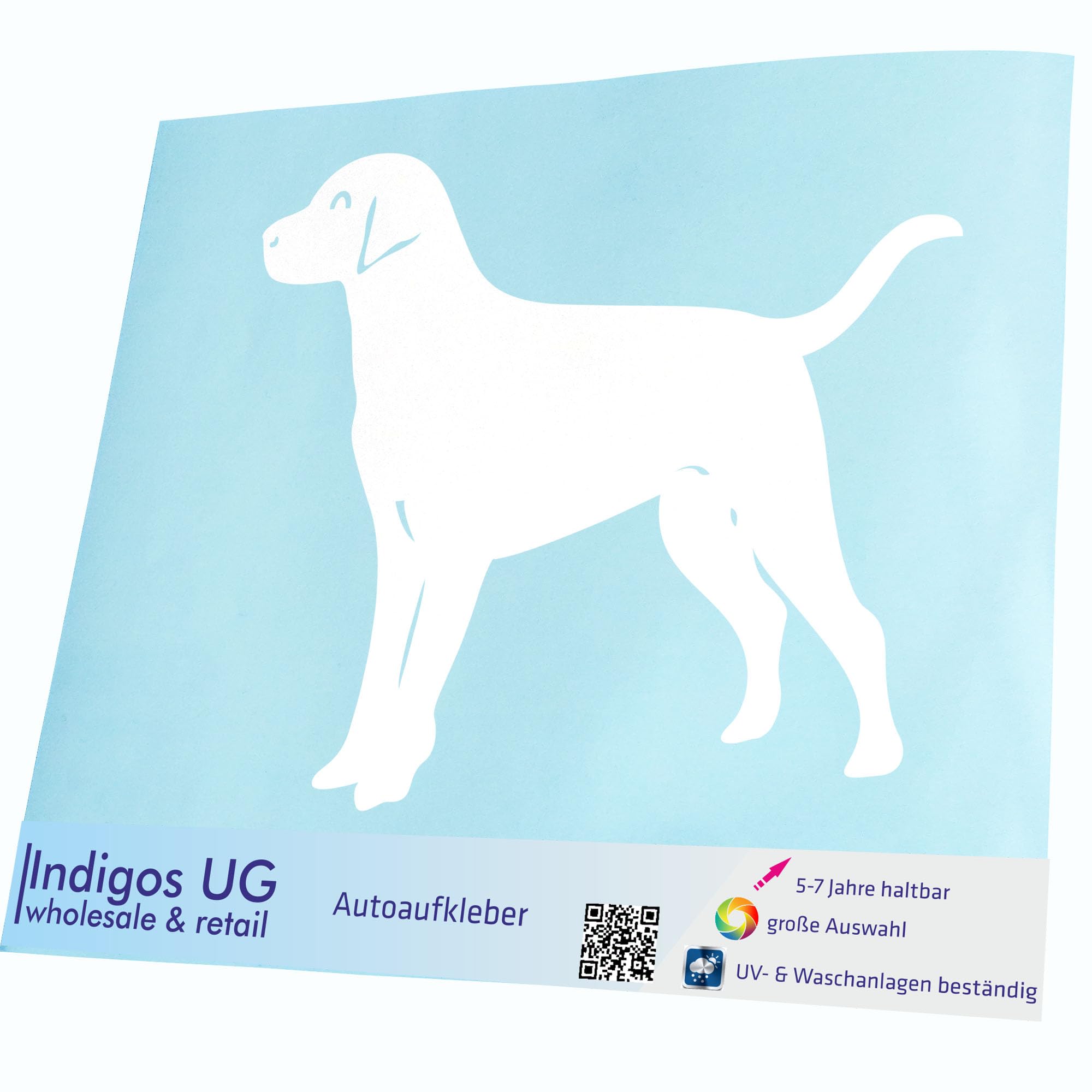 Die Cut - Lab Labrador Retriever Dog Bianco Decal Car Sticker