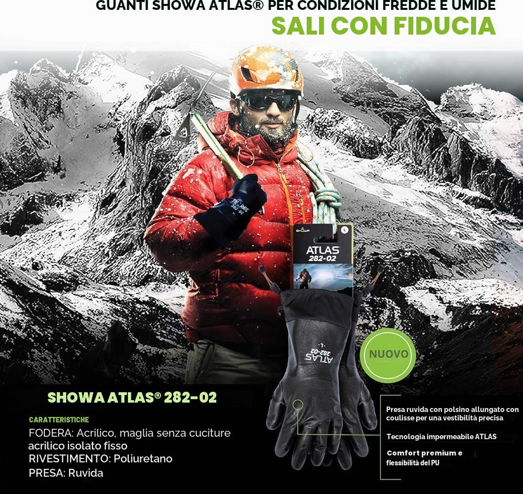 SHOWA 282-02 Temres Guanti da lavoro termici impermeabili