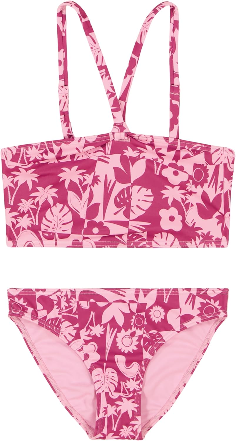 Roxy Girls' Two-Piece Bikini Swimsuit Set, UPF 50+ Sun Protection, Quick-Dry... - Picture 36 of 44