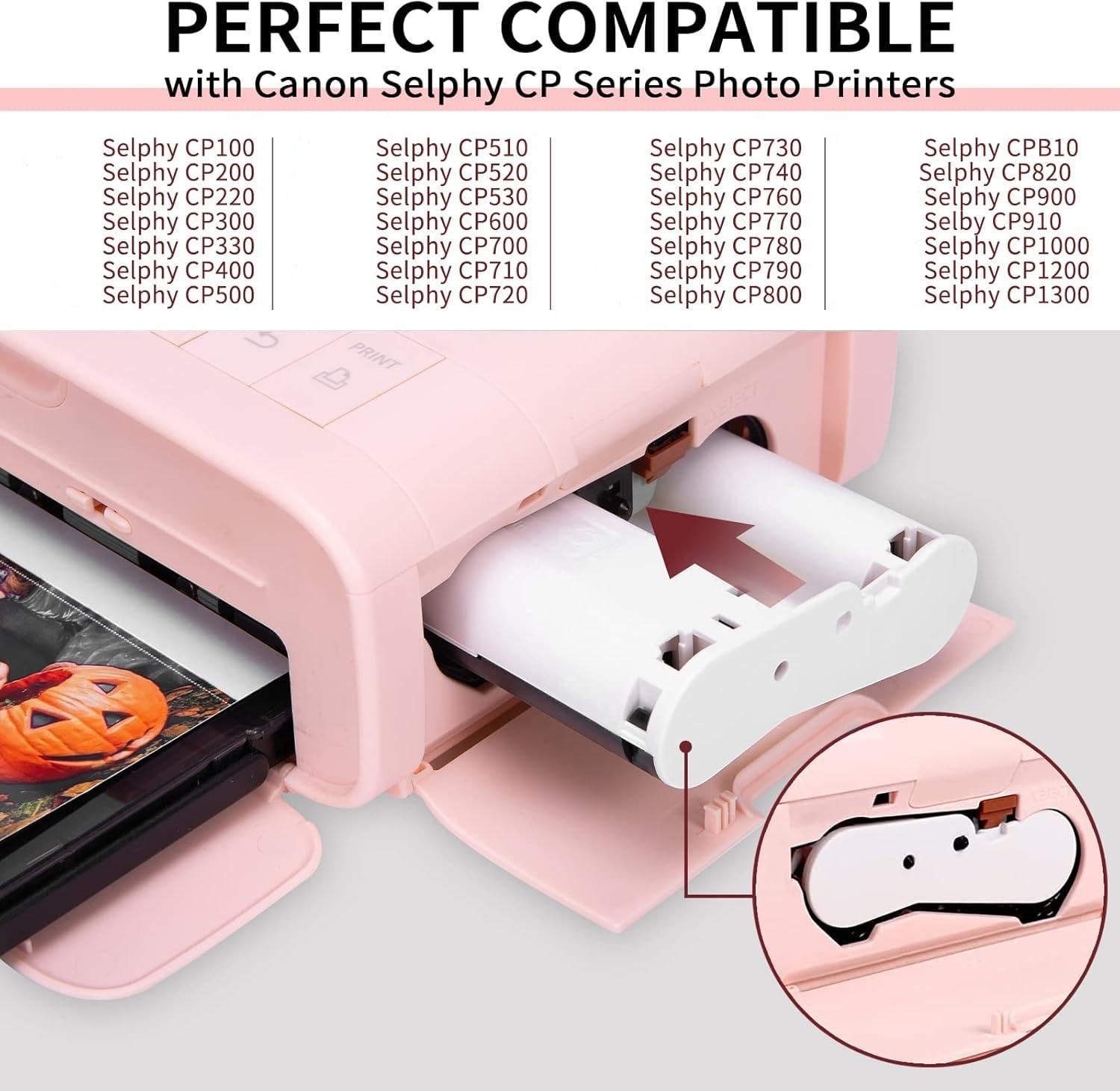 KP-108IN CP1300 Ink and Paper Compatible for Canon Selphy CP1300