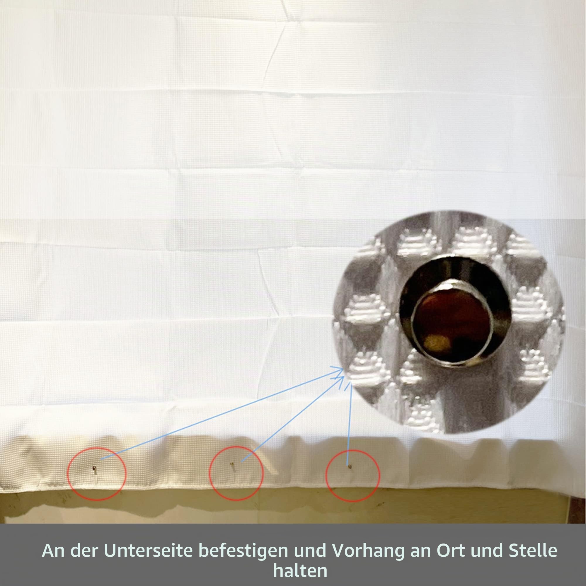 Duschvorhang-Seitenmagnete, um den Vorhang an der Wand geschlossen zu halten, 8 Stück magnetische Clips, Spritzschutz für die Seite der Dusche, 8 Stück, Silber