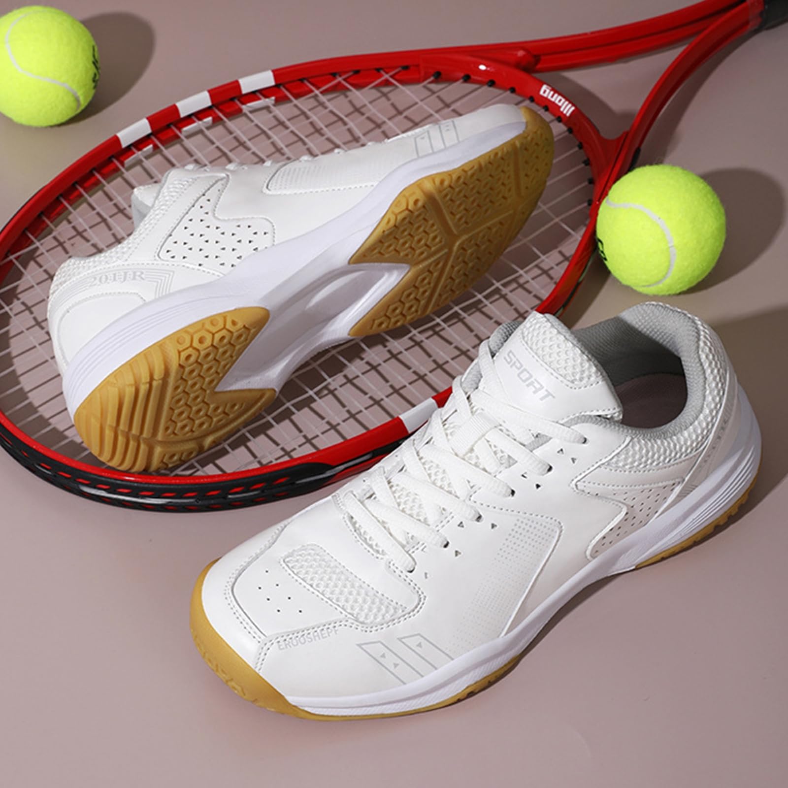 Tennisschuhe Herren rutschfest Hallenschuhe Atmungsaktiv BadmintonSchuhe Bequemen Handballschuhe Volleyballschuhe