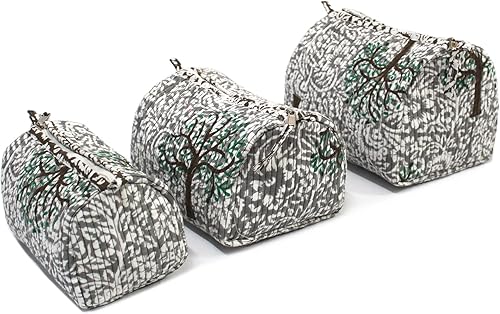 Miniatura 9 de INDIAN CRAFT CASTLE ICC - Neceser de maquillaje resistente al agua, contenedor de tamaño completo, organizador de maquillaje portátil, organizador