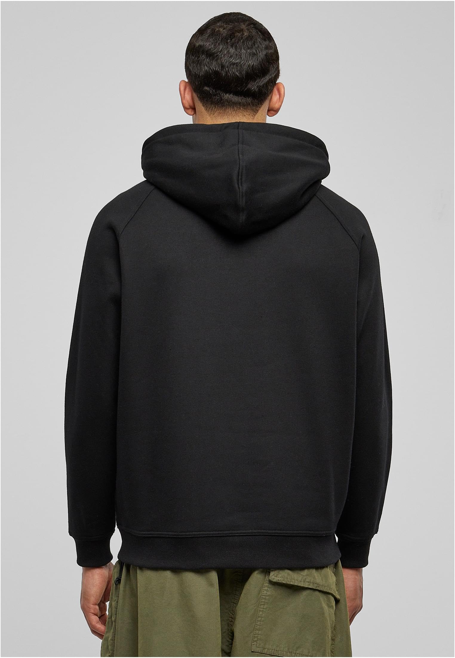 Urban Classics Sweat À Capuche Uni Homme Sweat-Shirt à Capuche Noir 65% Coton, 35% Polyester Oversize