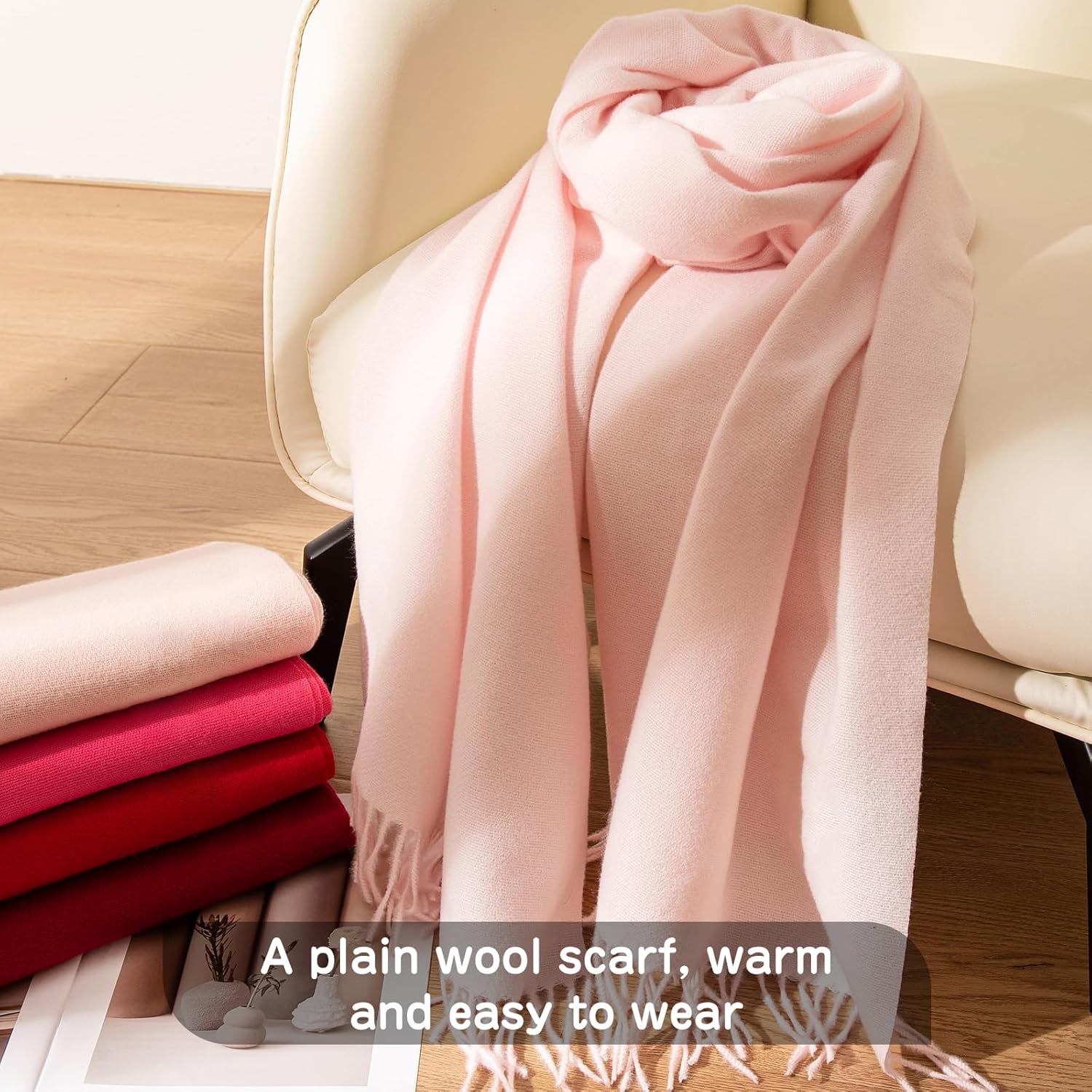 Sumolux Scarf for Women Pashmina Shawls Wraps for Evening Dresses Wedding Bridesmaid Gifts Winter Warm Soft Scarves - Image 7