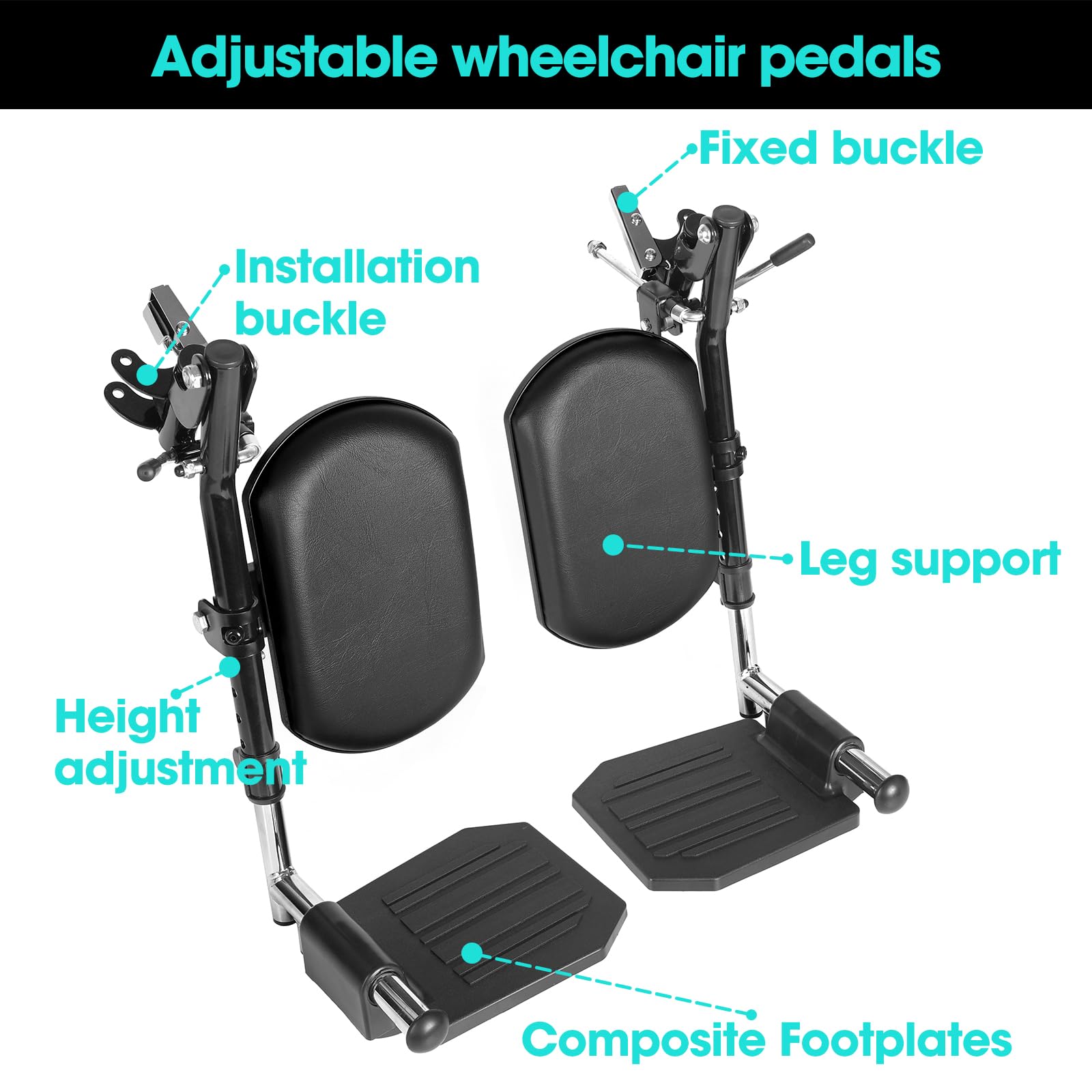 Wheelchair Footrest - Comfort & Support -2 Wheelchair Footrest - Comfort & Support -2