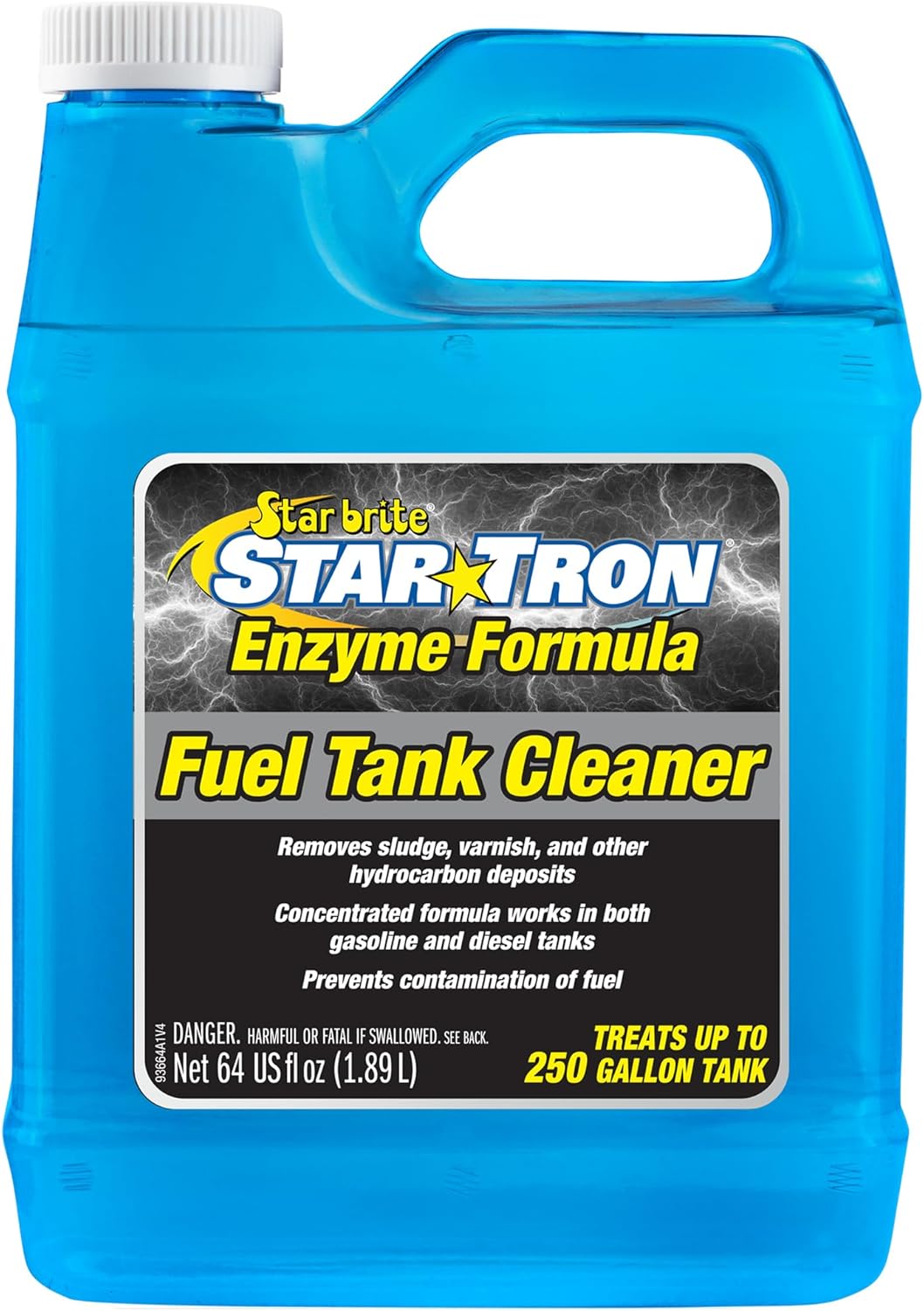 Star Tron Fuel Tank Cleaner – Removes Sludge, Varnish & Other Deposits – Helps Restore Performance of Old, Stale Fuel – Concentrated Formula for Gasoline and Diesel Tanks