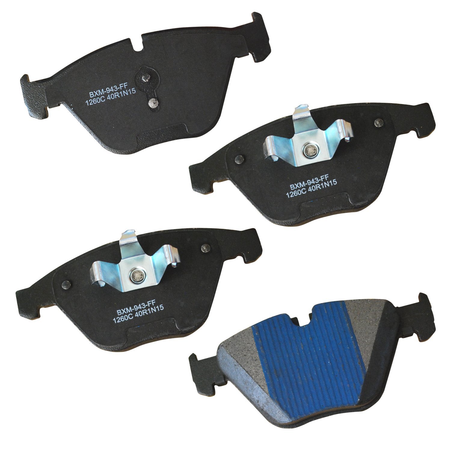 Bendix Premium SBM1260C Semi-Metallic Front Brake Pads for BMW 323i 2009-2008, 328i 2011-2007, 328i 2013, 328i xDrive 2011-2010, 328xi 2008, X1 2015-2012