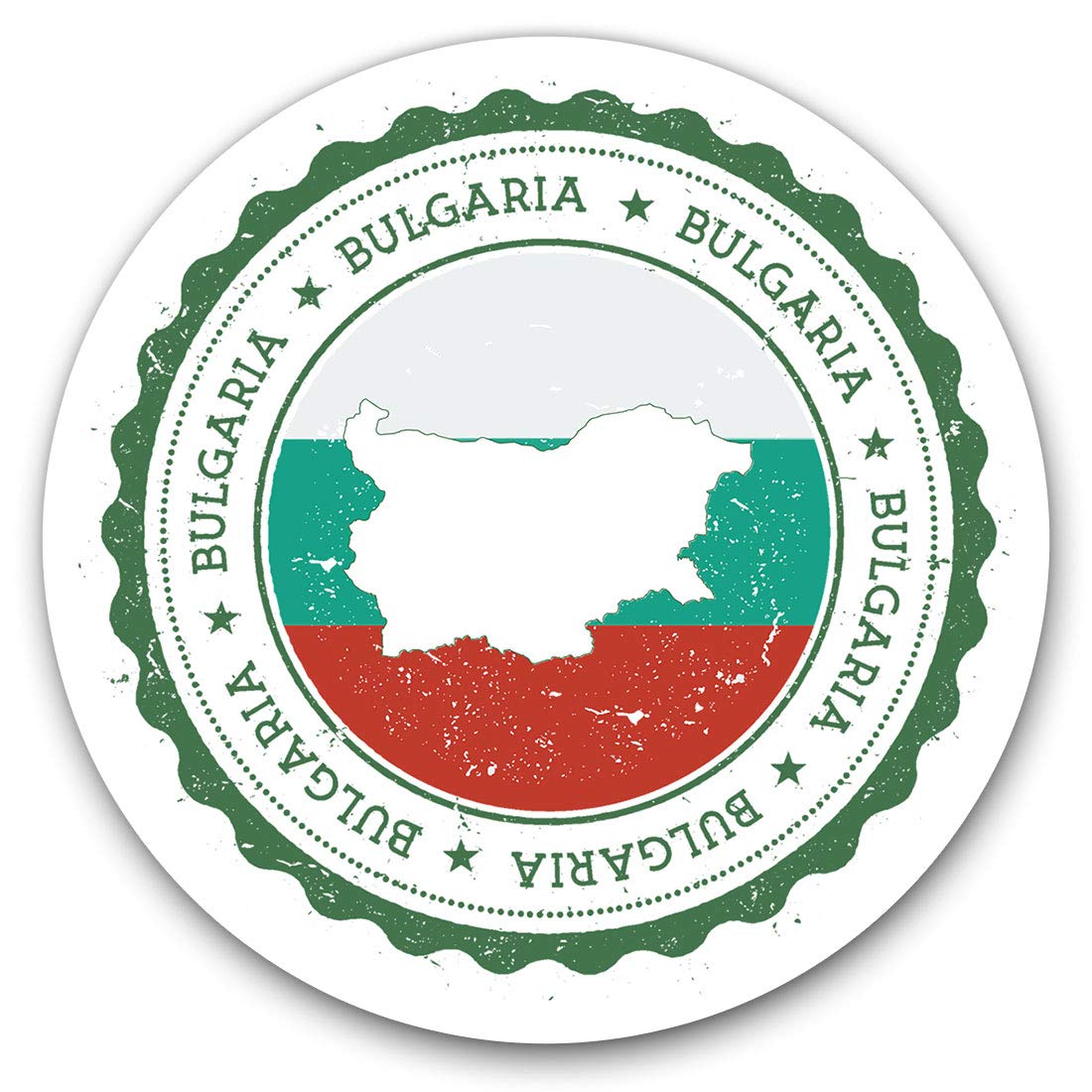 Awesome Vinyl Stickers (Set of 2) 15cm - Bulgaria Sofia Church Flag Travel Fun Decals for Laptops,Tablets,Luggage,Scrap Booking,Fridges #7954