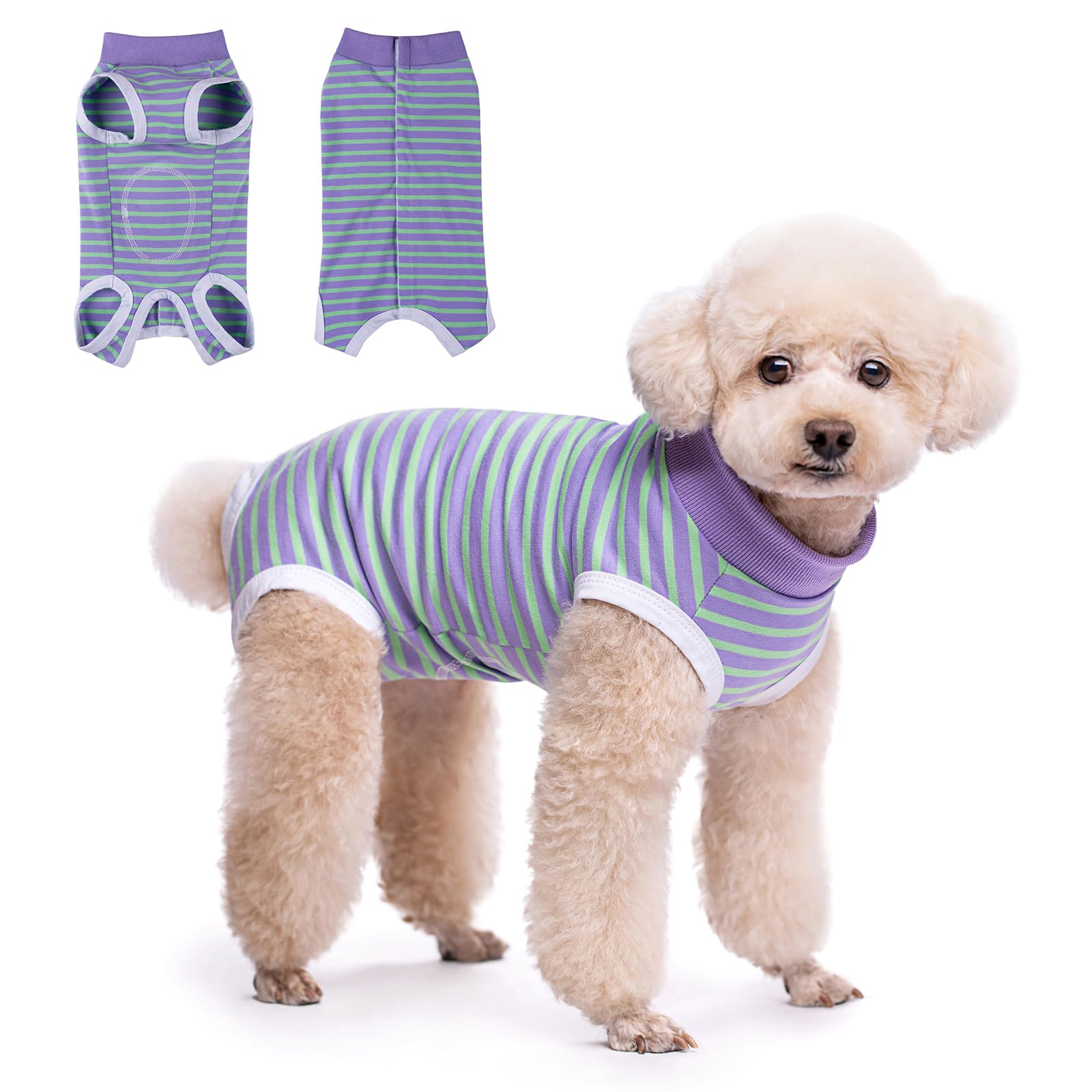 TQFlow Dog Surgery Recovery Suit, Surgical Bodysuits Abdominal Wounds Protector for Female Male Dog Cone E-Collar Alternative