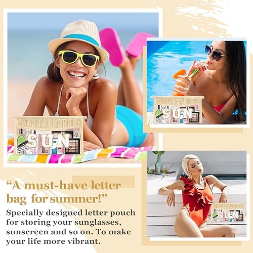 Miniatura 6 de izuzta Bolsa de maquillaje transparente boho para mujeres y niñas, Sun