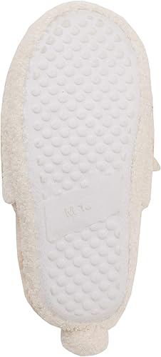 Miniatura 3 de Jessica Simpson Pantuflas de felpa lindas y acogedoras con espuma viscoelástica para niña