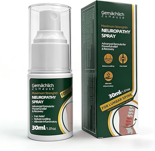 Spray de árnica para aliviar el dolor lumbar con certificación NDC, árnica de máxima resistencia para ciática y rigidez de la espalda baja, acción