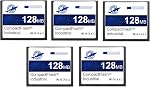 Dogfish Compact Flash Memory Card 128MB 2PACK Industrial CF Type I Card FAT16 for Industrial Equipment and Vintage Digital Cameras