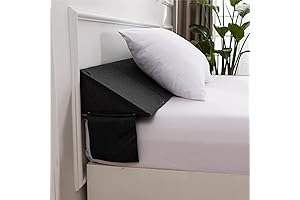 King Bed Wedge Pillow, Gap Filler with Side Pockets