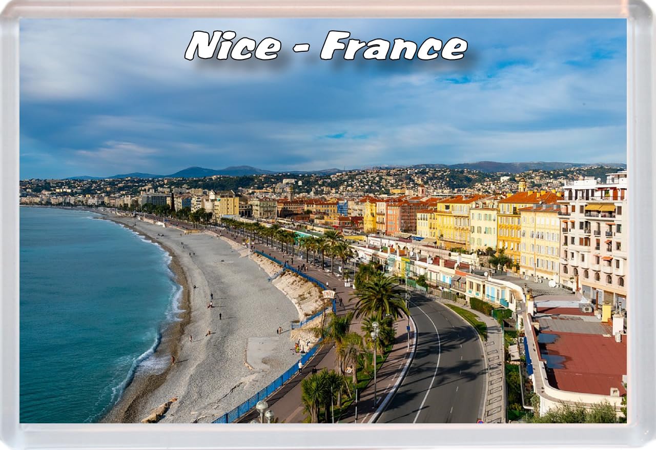 Baked Bean Store Multicolor Nice - France - 96 X 67Mm Jumbo Fridge Magnet/Magnets Bbsfhm734