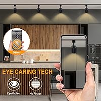 Vista 7 de VANoopee Cabezales de iluminación LED regulables de 10 W, tipo H, accesorios de repuesto de luz de riel brillante 3000 K, foco de techo blanco