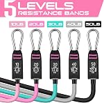 RENRANRING Resistance Bands for Working Out, 150LBS Exercise Bands, Workout Bands, Resistance Bands Set with Handles for Men Women, Legs Ankle Straps