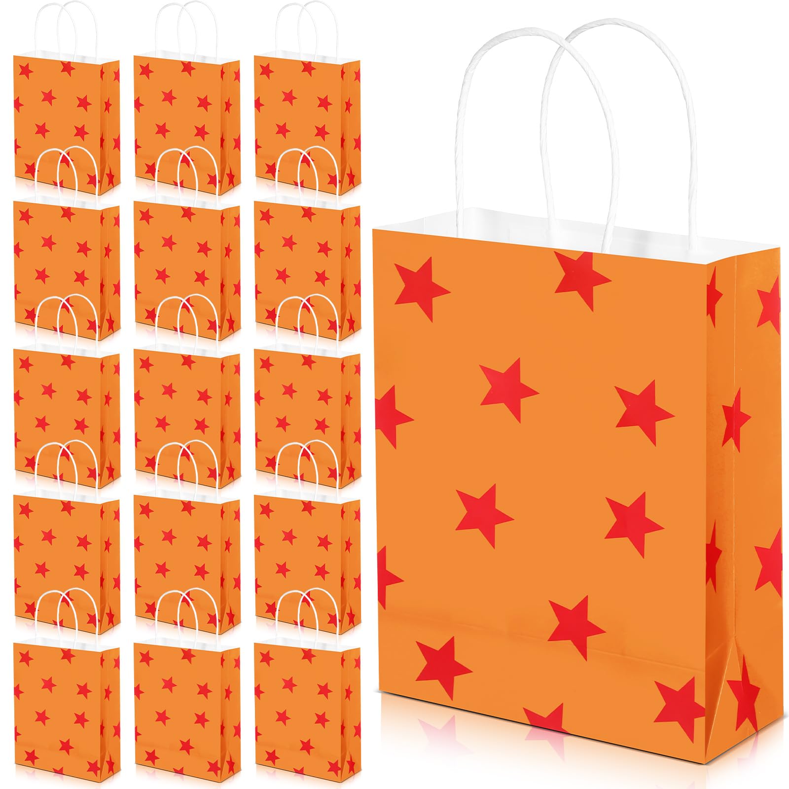 Oudain 16 Pcs Anime Theme Party Supplies Happy Birthday Paper Bags Candy Treat Goodie Gift Bags for Cartoon Animation Birthday Party Favors Decoration