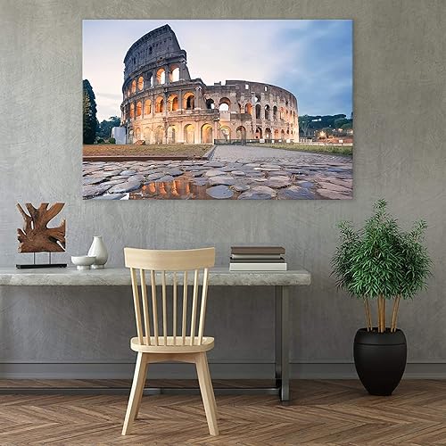 Miniatura 6 de Lienzo impreso para pared para el hogar y la oficina, decoración de pared de Italia, Roma, Coliseo, edificio, lienzo, cuadro de arquitecturas de la
