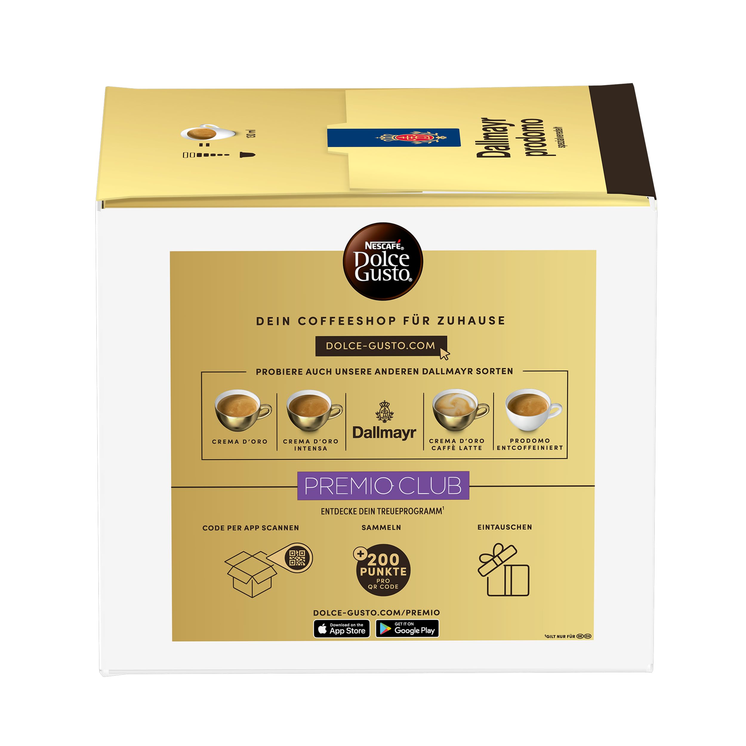 NESCAFÉ DOLCE GUSTO DALLMAYR prodomo Kaffeekapseln (3 x 30 Kapseln)