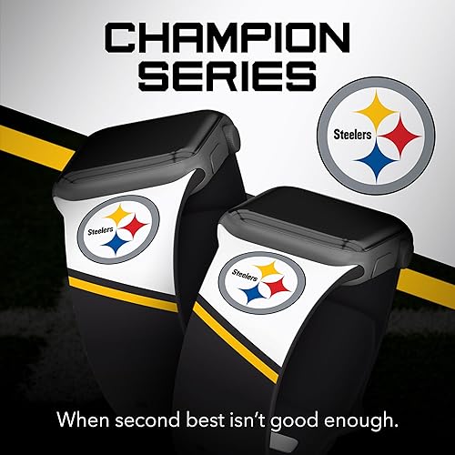 Miniatura 2 de Game Time Pittsburgh Steelers HD Champion Series - Correa de reloj compatible con Apple Watch