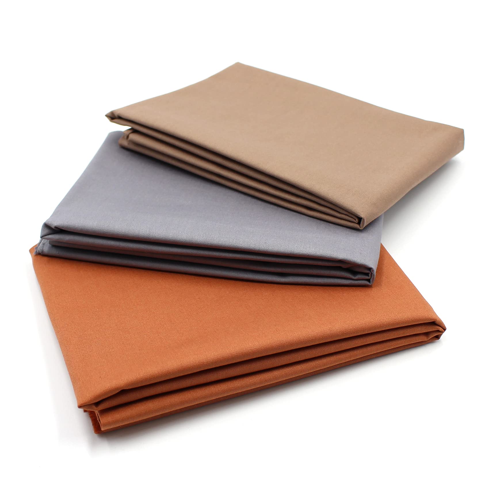VmG-Store Cotton Fabric Set 148 cm Width 100% Cotton 1.5 m Fabric Package Patchwork Sewing DIY Sold by the Metre Colour Set Fabrics for Clothing Decoration Crafts (3, Grey/Brown)