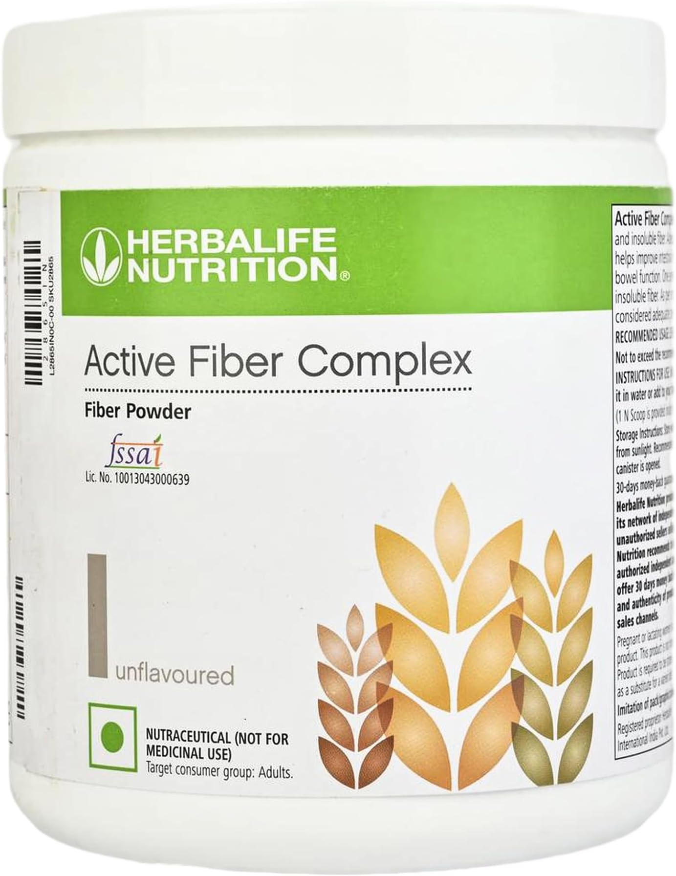 Active Fiber Complex Powder,Unflavored, 1 Count