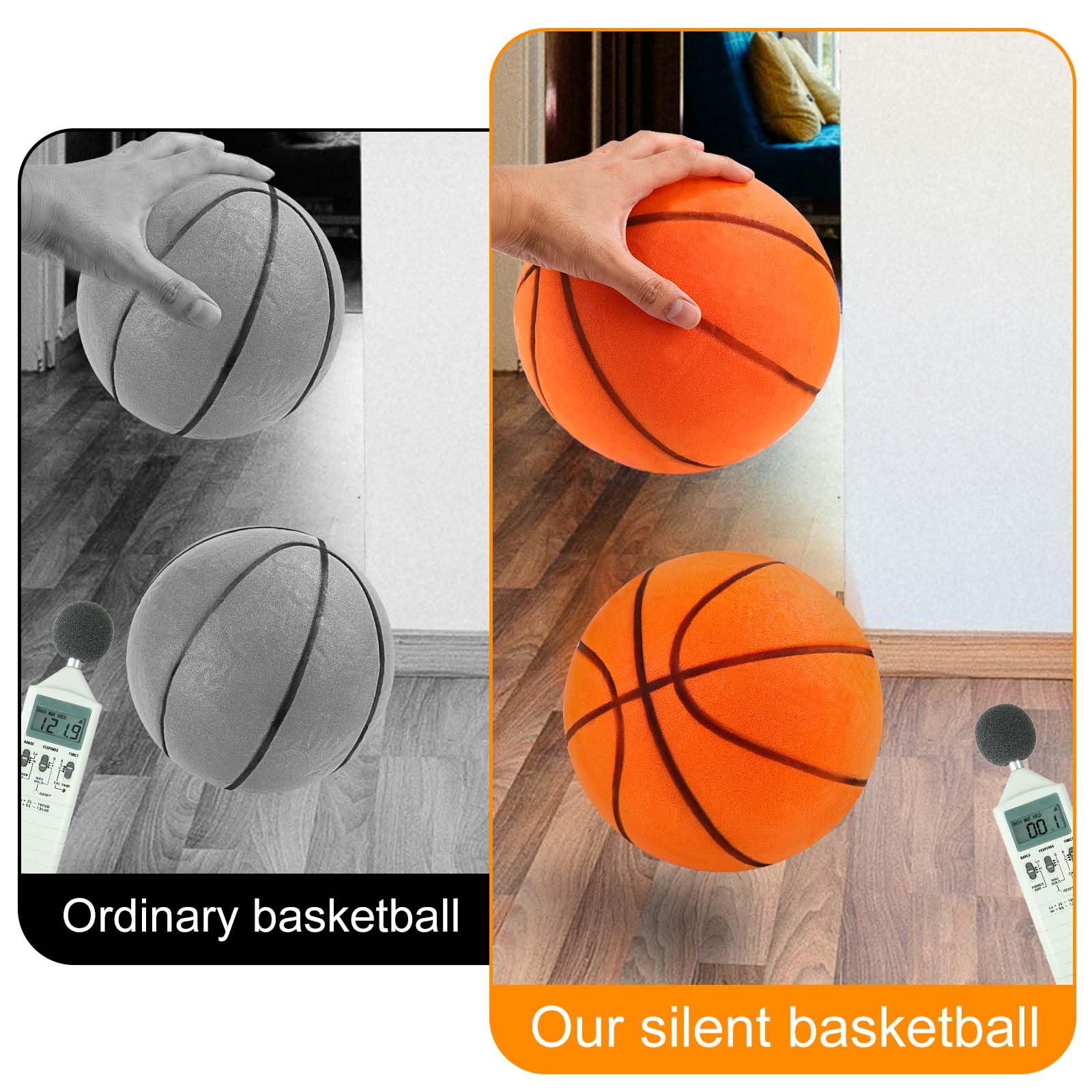 Ballon Basket Mousse Silencieuse Taille 7/5, Ballon De Basket Enfant