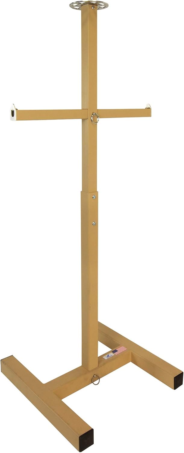 Heininger BattleReady Tactical Gear Stand Heavy Duty Steel, Holds 70 lbs, Vented Helmet Support, Fits Field Jacket & Ammo Belts, Compact 1.8 sq ft Footprint, Easy Assembly, Military & Law Enforcement