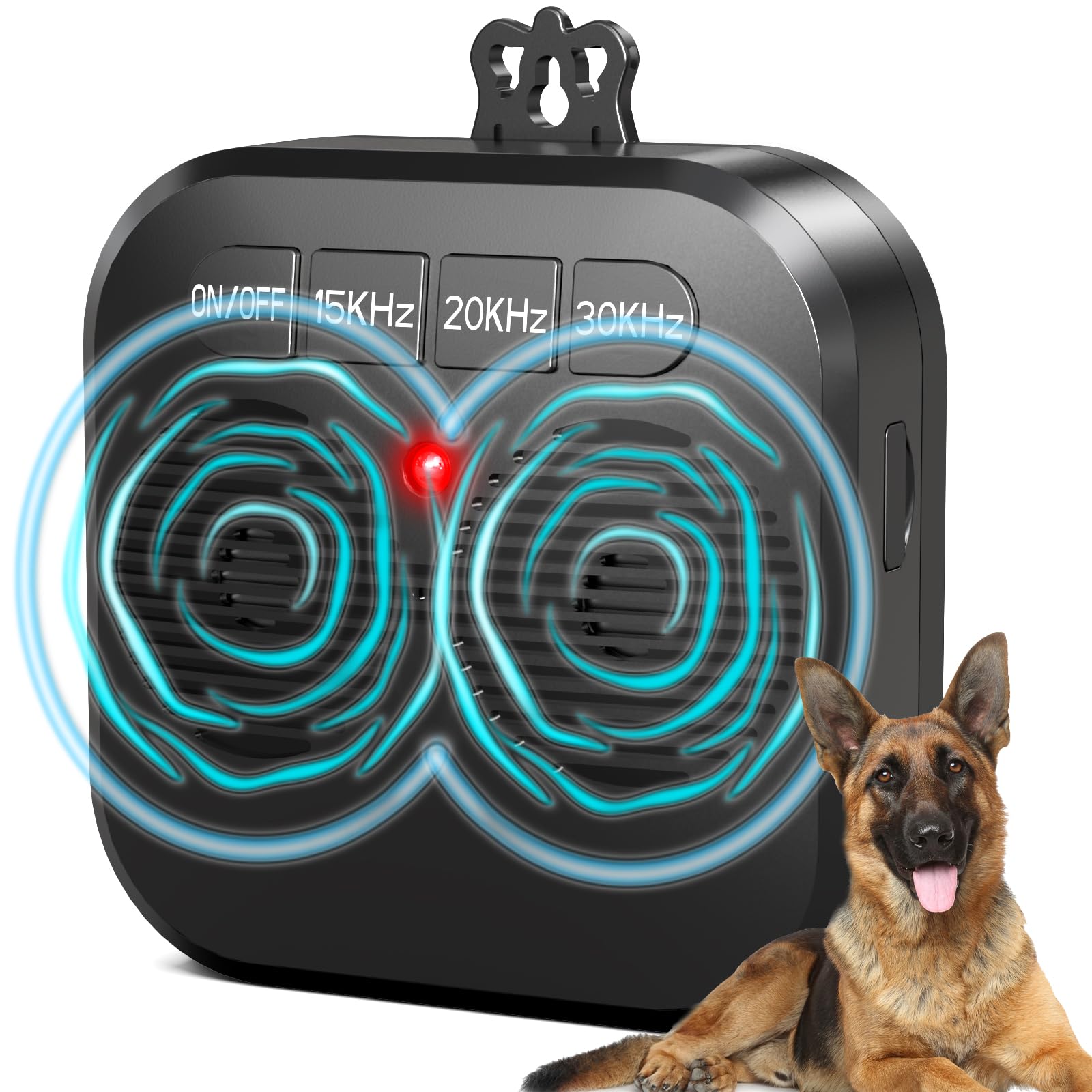 Boîte à ultrasons pour arrêter les aboiements du chien dans le jardin
