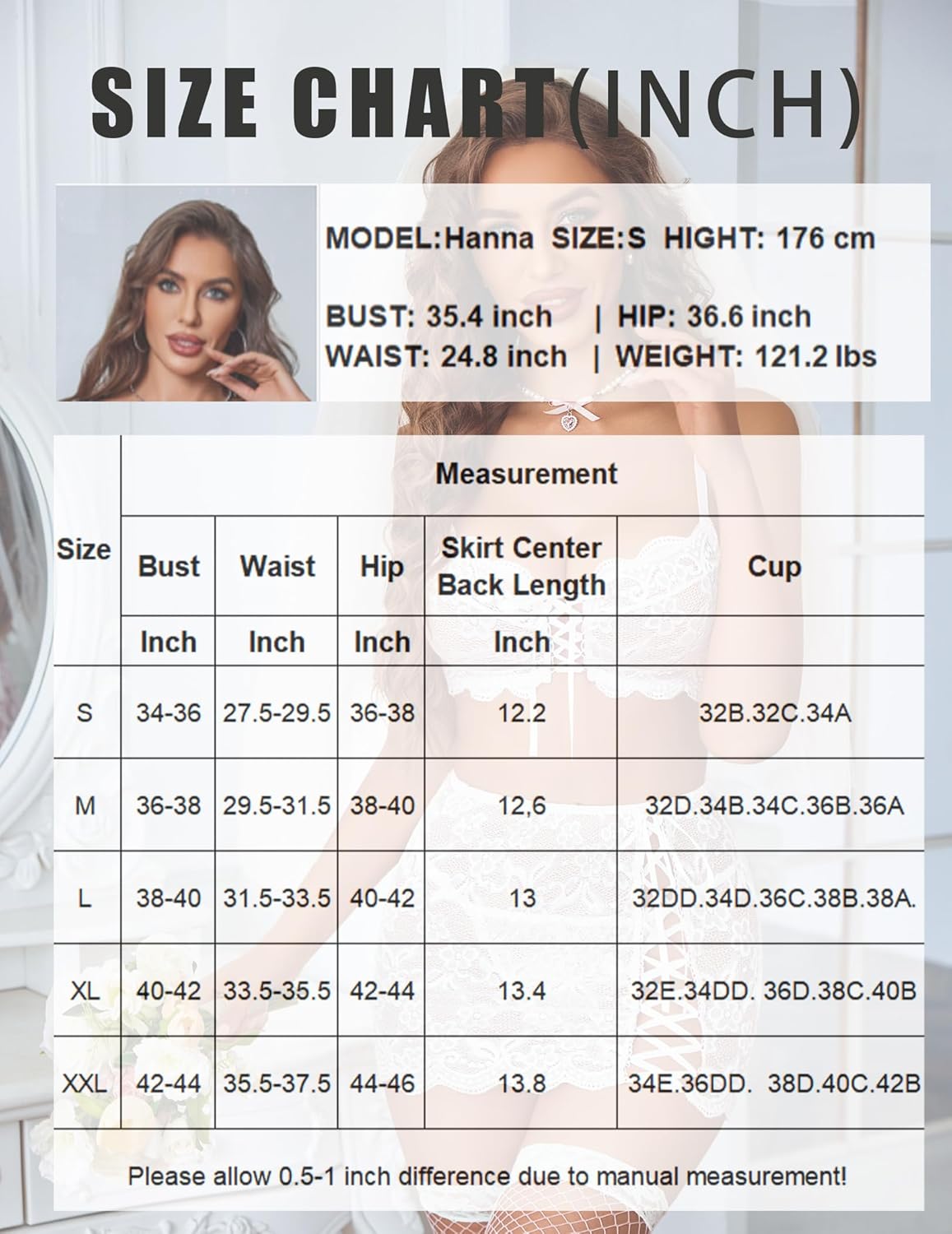 Avidlove Women Lingerie Sets 3 Piece Lace Bralette Mini Skirt With G-String Sexy Lingerie Outfits Babydoll Bodysuits - Image 6