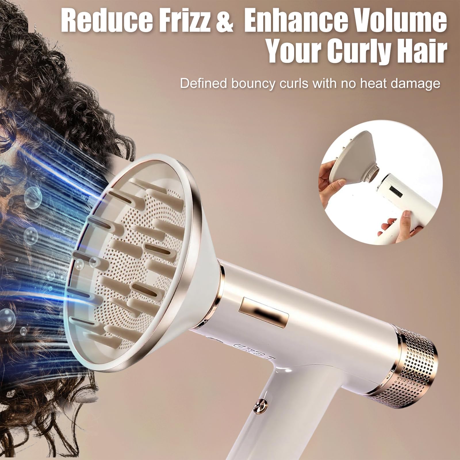 Diffuseur de sèche-cheveux pour Shark SpeedStyle/SpeedStyle Pro HD332 HD731 HD301 HD542 HD732 HD331, SpeedStyle