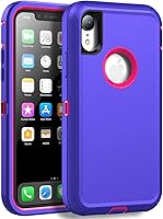 Vista 8 de MXX Compatible con iPhone XR, 3 capas súper protectoras, cuerpo resistente, resistente, a prueba de golpes y polvo, diseñada para Apple Xr funda