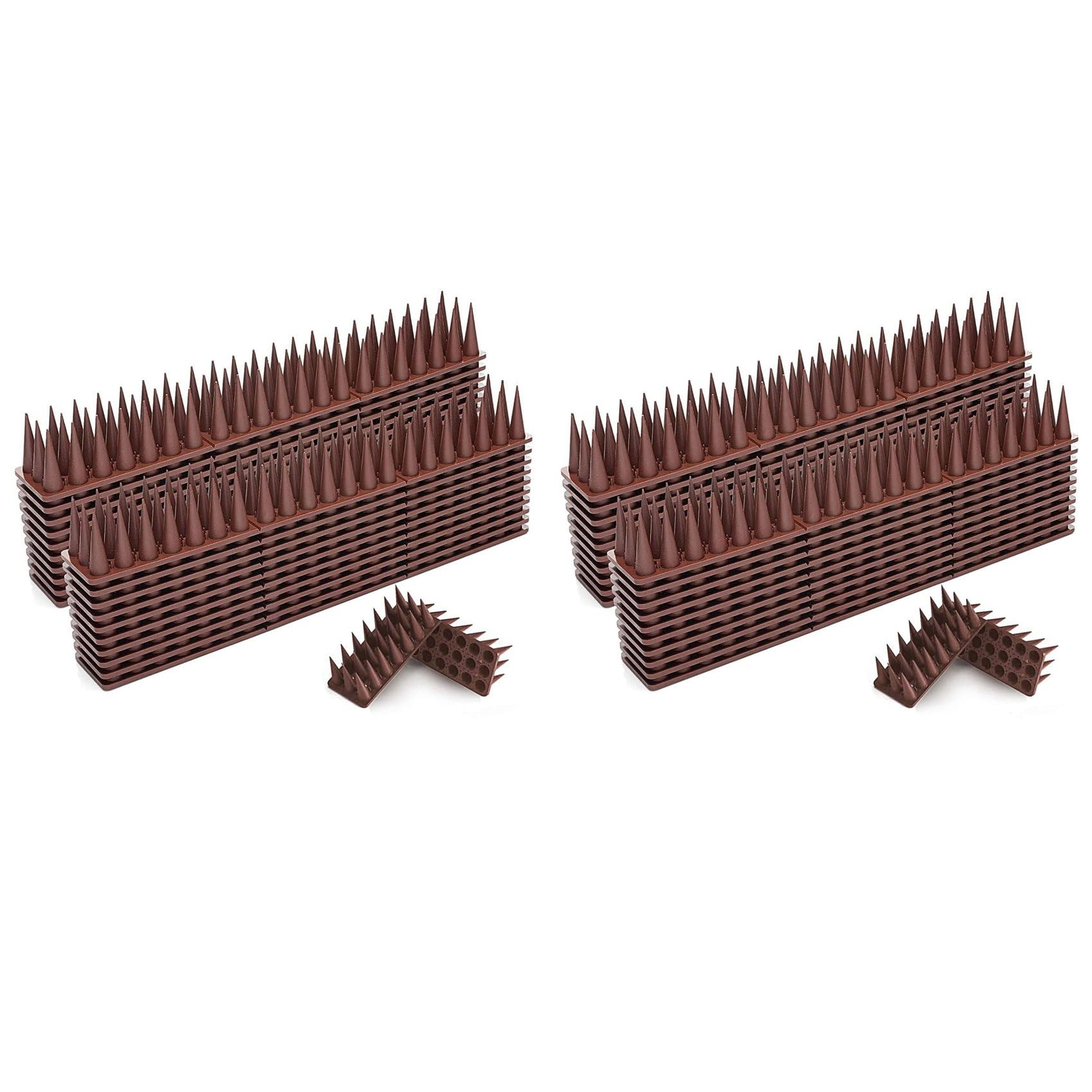 Hndhbfgrt 40 PCS Bird Deterrent Spikes Birds Repellent Spikes for Outside to Keep Birds Away,Fence Spikes for Railing and Roof