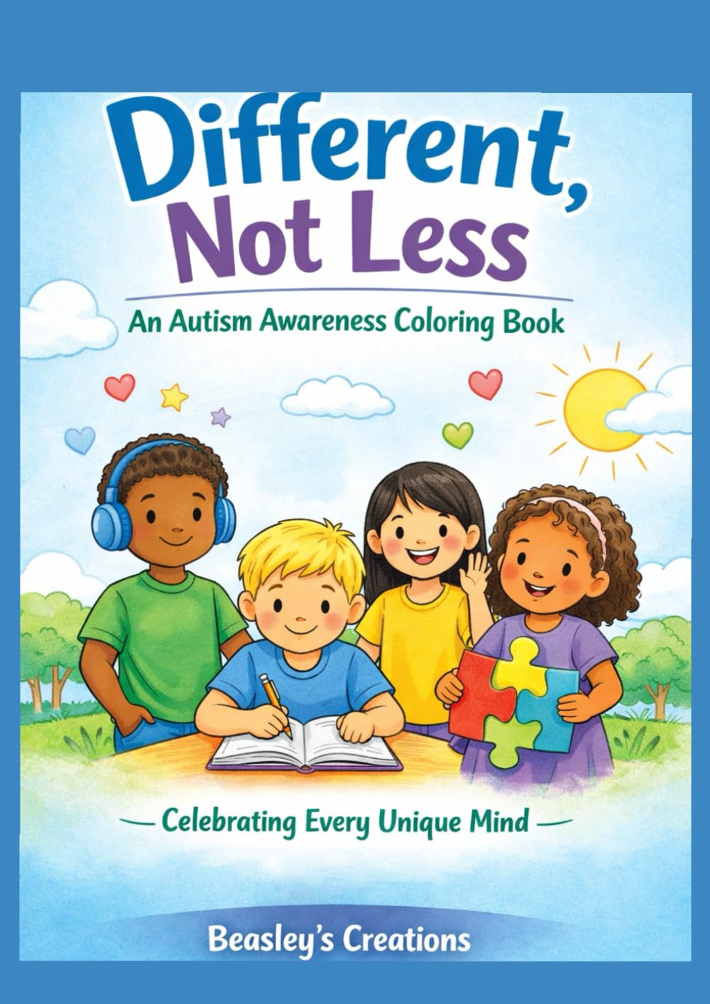 Different, Not Less An Autism Awareness Coloring Book: Celebrating Every Unique Mind
