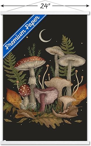 Miniatura 3 de Trends International Episodic Drawing - Autumn Mushrooms Wall Poster with Magnetic Frame