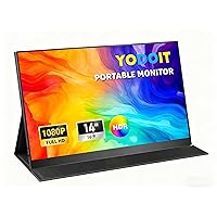 Yodoit Monitor portatile 14 pollici 1920 × 1080 100% sRGB FHD Schermo Display IPS