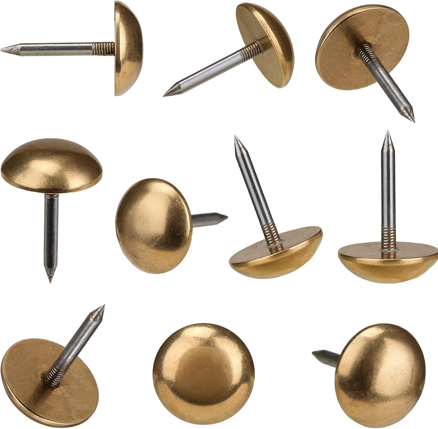 Retro Solid Pure Brass Tacks as Antique Upholstery Nails