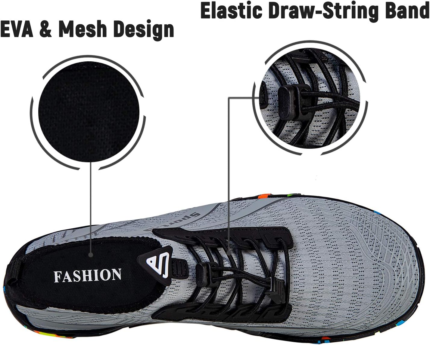 IceUnicorn Strandschuhe Badeschuhe Damen Herren Schwimmschuhe Aquaschuhe Sommer Schnell Trocknend Surfschuhe - Image 3